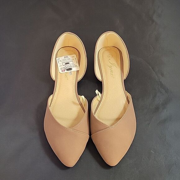 BRAND NEW LYNX POINTED TOE D'ORSAY SLIP ON WOMEN"S FLAT SHOE - Picture 3 of 15